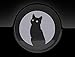 Jcm Luna Gatto Tappo Serbatoio Cover Auto Adesivo, Argento