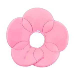 Ifundom Blumen Hundehalskrause Schutzkragen Rosa