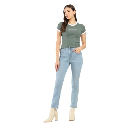Image of Levi's Women's High Rise 724 Slim Straight Fit Jeans