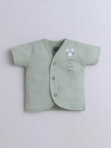 Image of POLKA TOTS Muslin Jhabla for Infants | New Born Baby Clothes 0-3 Months | Newborn Baby Dress | Muslin Jablas for 0-3 Months | Clothes Set 0-6 Months | Rompers for Newborn | Onesies for 0-3 M