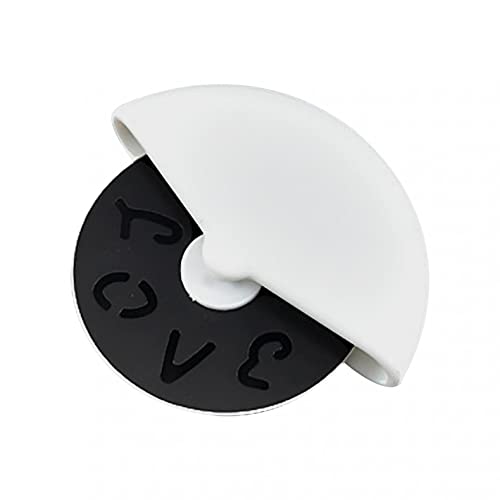 MIS1950s Handheld Pizza Cutter Wheel,2 Pack Plastic Pizza CutterRound Pizza Cutter with Cover & Slip Resistant Handle Slices Pizza with Ease,Dishwasher Safe (Style 03)