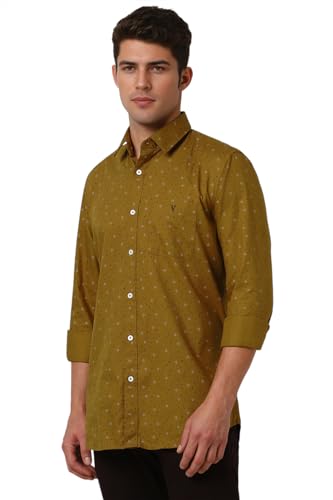 Image of Van Heusen Casual Printed Shirt for Men| Premium Cotton| Full Sleeves| Slim Fit |Breathable Fabric