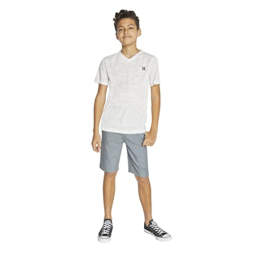 T-shirt Hurley garçon basic soft bicolore noir et blanc taille 6 - 5