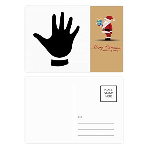 Cartes postales Père Noël en silhouette pour embellir vos correspondances de fêtes