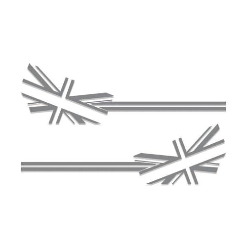 Autocollants de voiture bandes latérales drapeau pour Mini Cooper R56 R50 R53 F56 F60 Glossy Gray