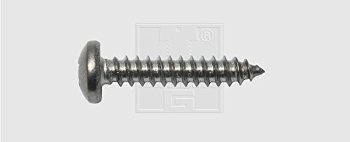 Vis tôle DIN 7981 A2 cruciforme pour fixer des plaques métalliques fines sans fendre le support