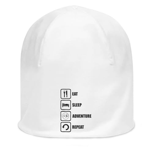 Bonnet en coton fin blanc extensible parfait pour le sport et l'aventure