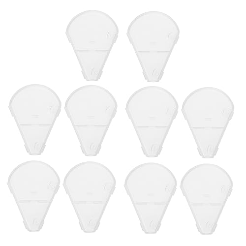 Beatifufu 10pcs Plastic Makeup Protector Brush Cover for Travel Storage Shaper Sleeve