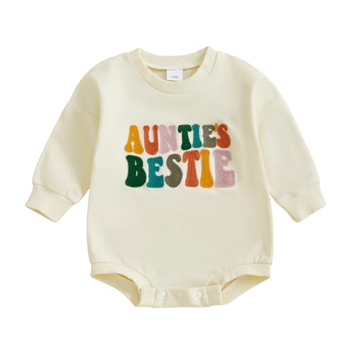 Image of VISGOGO Newborn Infant Baby Boy Girls Oversized Romper Little Dude Sweater Onesie Coming Home Outfit Neutral Clothes