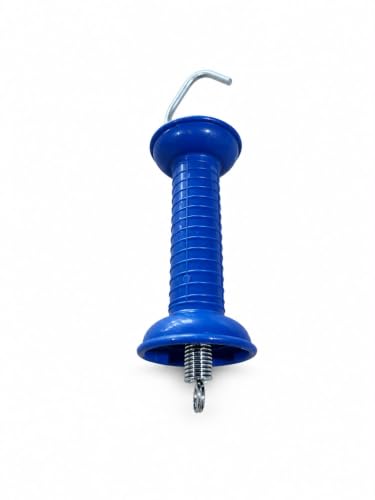 10 PCS Gate Handle for Electric Fence Blue PP Handle Insulated Spring Tension Replacement Accessories for Fencing for Pasture Gates Enhanced Security