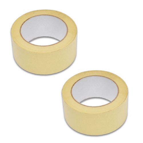 Preisvergleich Produktbild Sanifri 470015100 Maler-Abdeckband, Spitzenqualität, 50 mm, lösemittelbeständig, hitzebständig bis 90 Grad C 2-er Set, 50 m Rolle