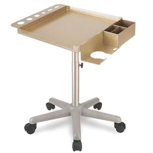 Retain Time Champagnerfarbenes Gold Salon Tablett Rollwagen