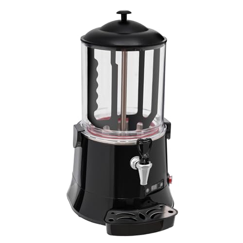 HAIYAETONG Chocolatera, Chocolatera Eléctrica, Mezclar y Calentar Chocolate al Baño María, Acero Inoxidable black-10L