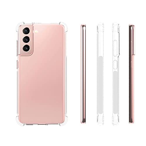 Image of for Samsung S21 FE 2023 Edition Case, Phone Case Clear Transparent Reinforced Corners TPU Shock-Absorption Flexible Cell Phone Cover for Samsung S21 FE 2023 Edition - Transparent