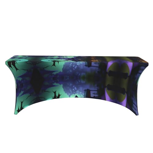 Nappe extensible lavable 1,8 m noire pour effacer les plis de vos tables - 3