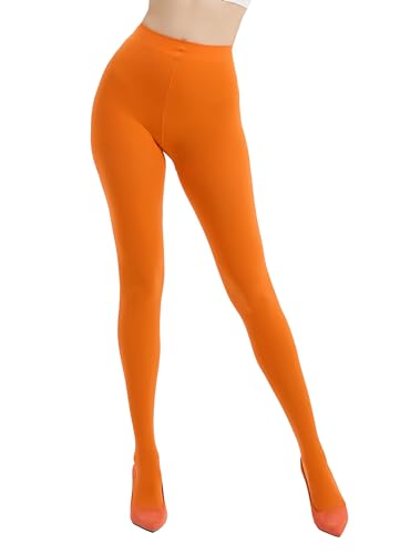Image of 80D Semi Opaque Tights for Women Stretchable High Waist Womens Stockings Soft Pantyhose with 20+ Colors
