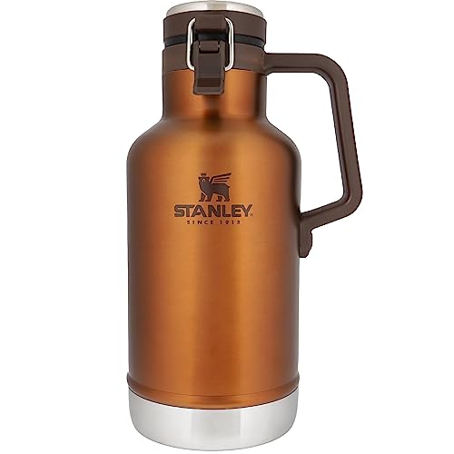Stanley Classic Vacuum Growler, 3.7 gal (1.9 L), arce, Ice Container, Carbonated Beer, Cold Insulation, Camping, Gift, Dishwasher Safe