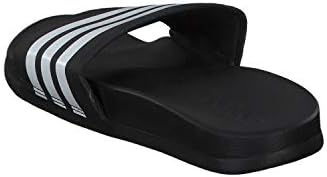 adidas Men's Adilette Comfort Slides Shower and Bath Shoes, Black/White/Black, 4.5 | Image 3
