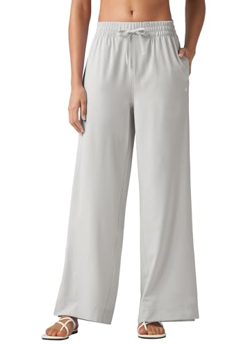 Willit Women's Wide Leg Pants Swim Beach Pants UPF 50+ Lightweight Travel Quick Dry Sun Protective 29" 31"