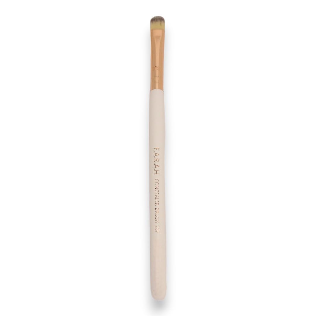 F.A.R.A.H Brushes Premium Concealer Makeup Brush 10F - Makeup Cosmetic Brush (White)