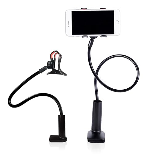Gooseneck Phone Holder with 360° Rotation