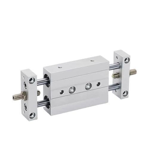 Cylindre double piston pneumatique guidé STMB 20mm course ajustable