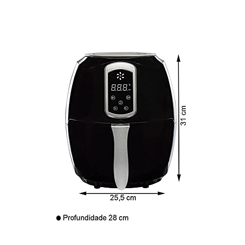 FRITADEIRA ELETRICA SUPREMMA DIGITAL FESD-01 PR 3,6L 1400W 127V AGRATTO