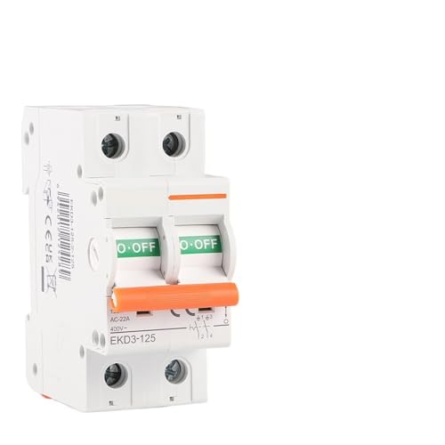 Interrupteur sectionneur CA 125A basse tension triphasé et monophasé EKD3(4) - 3