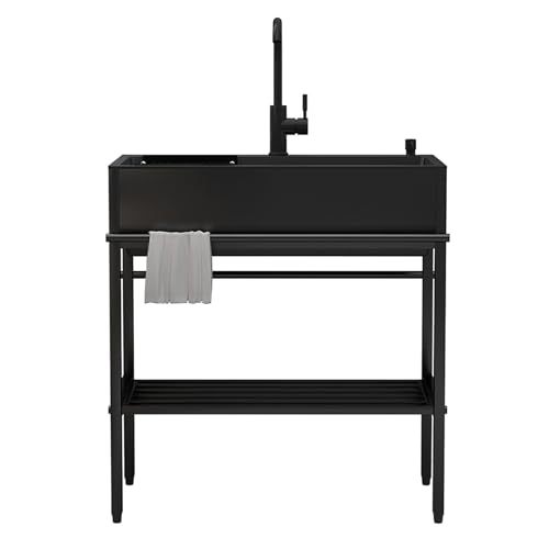 Évier de cuisine en acier inoxydable pour aménager un bar de jardin ou un hôtel