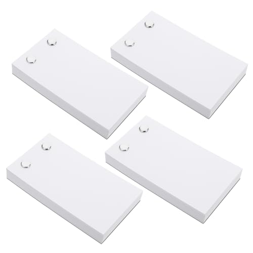 ZUNOXAZ 4個 可拆卸スクリューデザインノートブック 冊 軽量携帯可能 予定管理メモ帳 週間スケジュール帳 事務用 学校用 書きやすい便箋