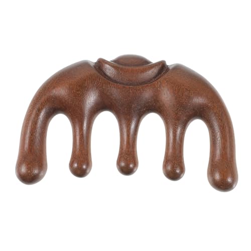 OATIPHO Peine de Sándalo Natural para Masaje de Cabelludo Peine de Dientes Anchos Cómodo para Desenredar Cuidado Capilar Suave y Antirrotura para Tipo de Cabello Húmedo y Seco