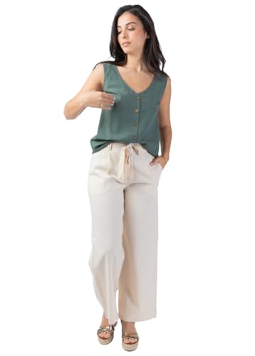 Pantalon SHERINE beige pour en finir avec l'inconfort des tenues de bureau rigides
