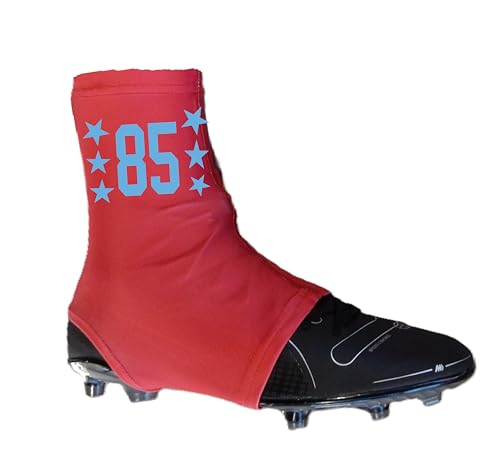 Ball Star Series Custom Sports Cleat Covers Spats - 12 Colors - Choose Your Numbers/Initials - Youth and Adult Sizes4