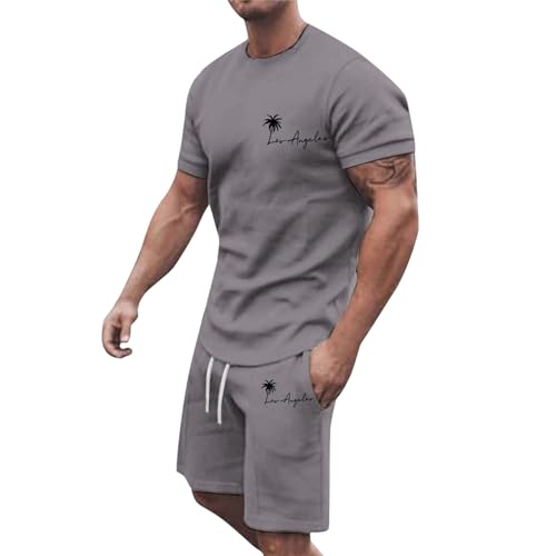 Tenue de sport légère homme avec imprimé noix de coco parfait pour la plage et le fitness