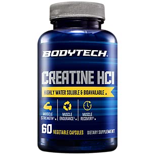 Creatine HCL Highly Water Soluble Bioavailable (60 Vegetable Capsules)
