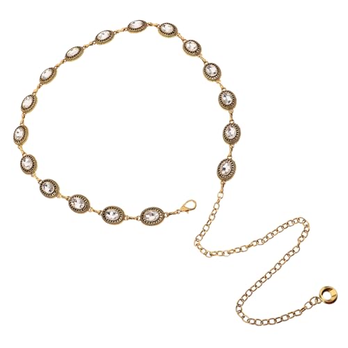 Didiseaon Retro Metal Waist Chain Belt Vintage Distressed Design Hollow Western Jewelry for Women for Dresses Jeans Concerts Everyday Outfits