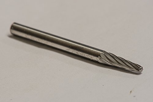 Fresa de carburo sólido single cut 1/8" x 3/8" miniatura 1