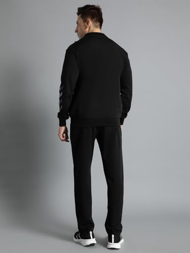 Image of hummel Promo Men's All weather Regular Fit Track Suit with Zipper and Pockets Comfortable Breathable Stretchable Soft Fabric For Everyday Use Ideal for Gym Training or Running Loungwear