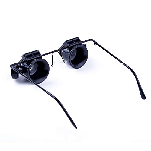 Leichte Lesebrille Mit Stirnband, Lupe, Vergrößerungsglas Mit Led-Leuchten, 20-Fach Beleuchtete Lupe, Uhrenreparaturlampe