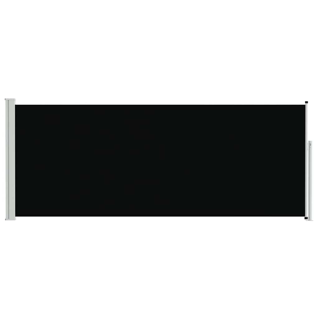 Toldo lateral extensible 117 x 314 cm negro