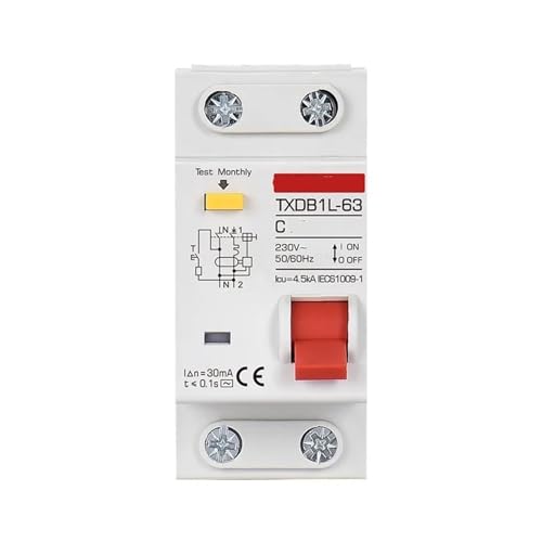 Disjoncteur à courant résiduel Type AC protection fuites court-circuit