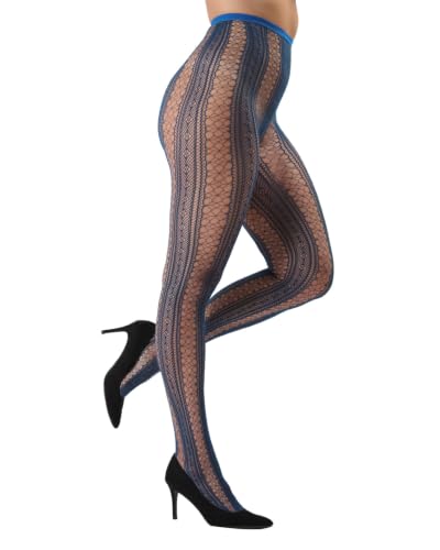 Image of MeMoi Epic Stripe Glamour Fishnet Tights
