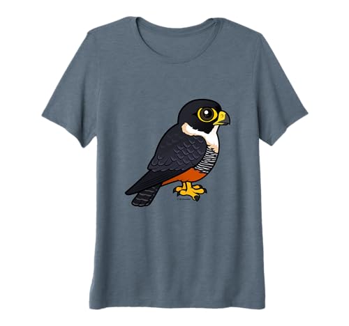 Cute Cartoon Bat Falcon Birdorable Raptor Bird of Prey Premium Tri-blend T-Shirt