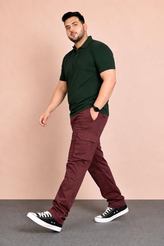 Image of INKKR Men Plus Size Cargo Pants || Plus Cargo Pants Cotton || 2XL-6XL