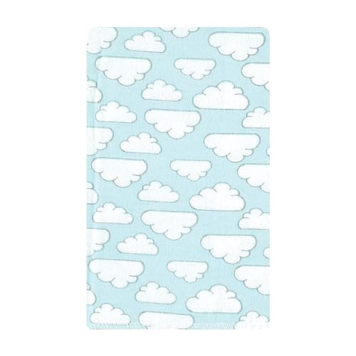 Image of Hudson Baby Unisex Baby Cotton Flannel Burp Cloths, Neutral New Elephant 10-Pack, One Size