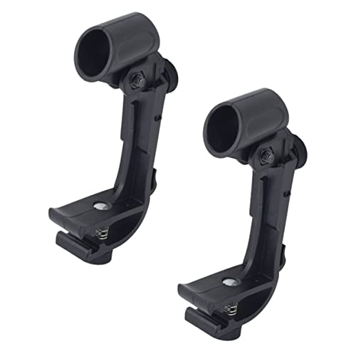 Milisten Adjustable Drum Rim Mic Clips Universal Drum Set Clamp Microphone Holder 2pcs Pack