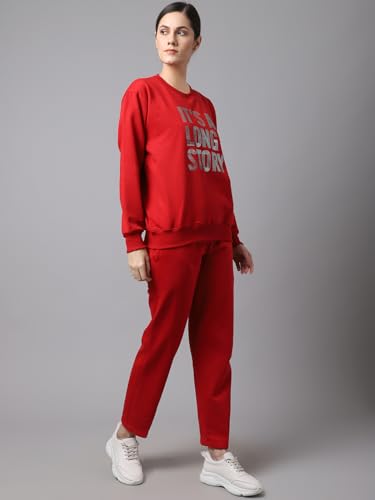 Image of Mack Jonney Fleece Printed Tracksuit for Women-SW 44 LOWER 002-P-V-140