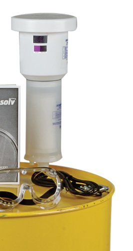 Image of Justrite Aerosolv Color Changing Carbon Filter with Check Valve, Aerosol Can Recycling for Standard and Super Systems, 7163XL, 28228