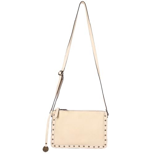 Image of Genuine Italian Leather Boho Studded Crossbody Shoulder Bag - Stylish, Durable, & Perfect for Everyday Use for women
