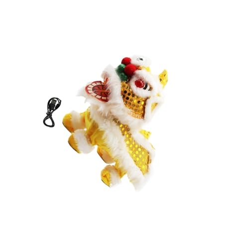Lion en peluche électrique chantant doudou interactif enfant